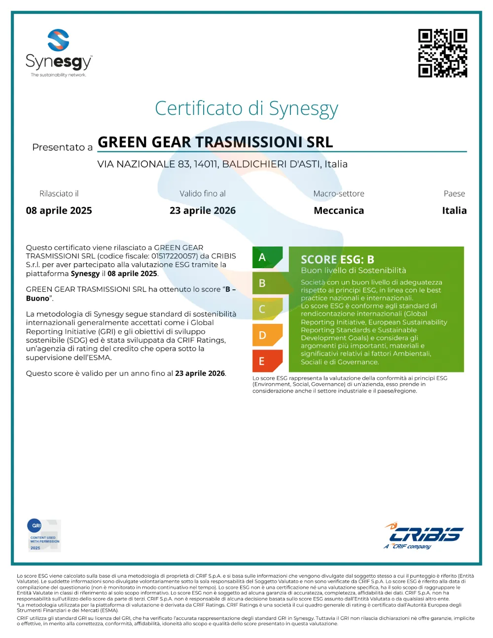 SurveyCertificate_GREEN GEAR TRASMISSIONI SRL_08_04_2025 (1)-1